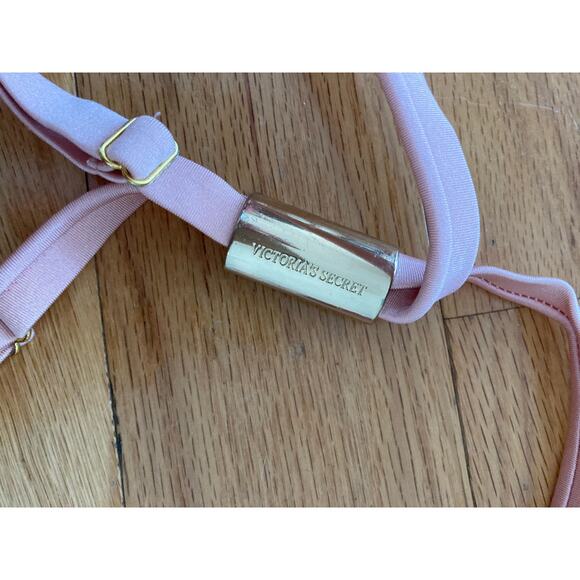 Victoria's Secret Bombshell Miraculous Push Up Cross Back Bikini Top 36B Pink - Picture 6 of 10